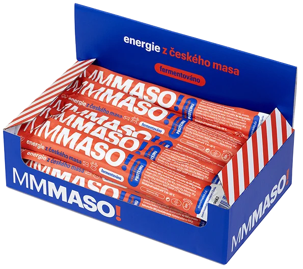 Otevřená krabice s tyčinkami MMMaso